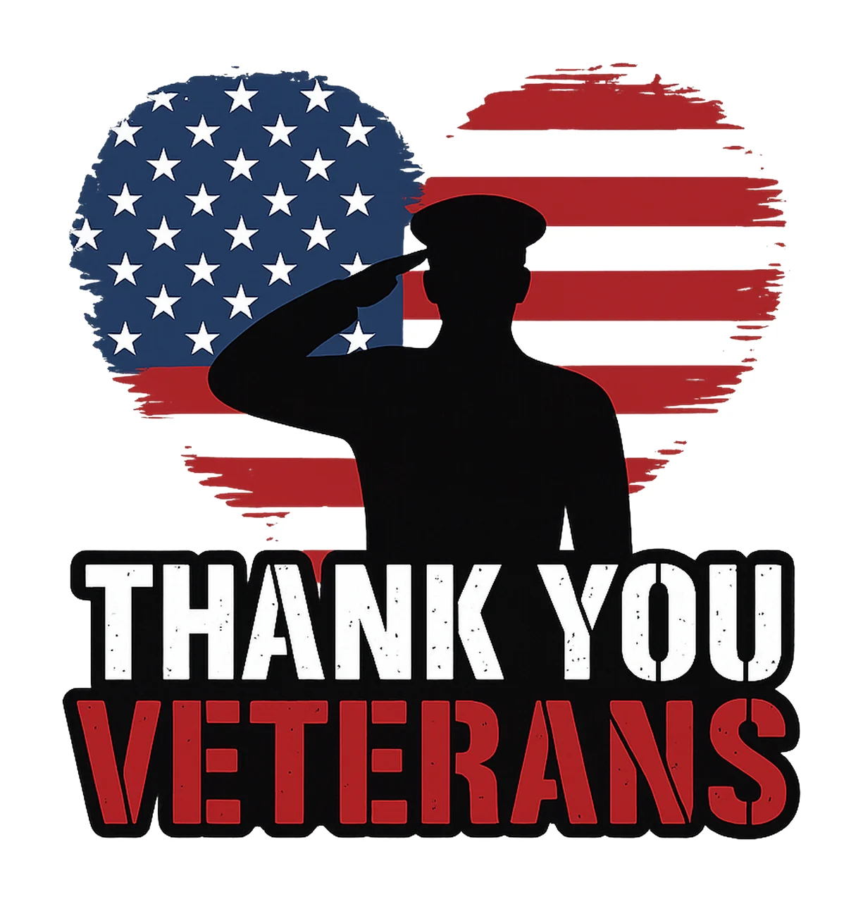 Thank you Veterans American Troops USA Flag Military Army