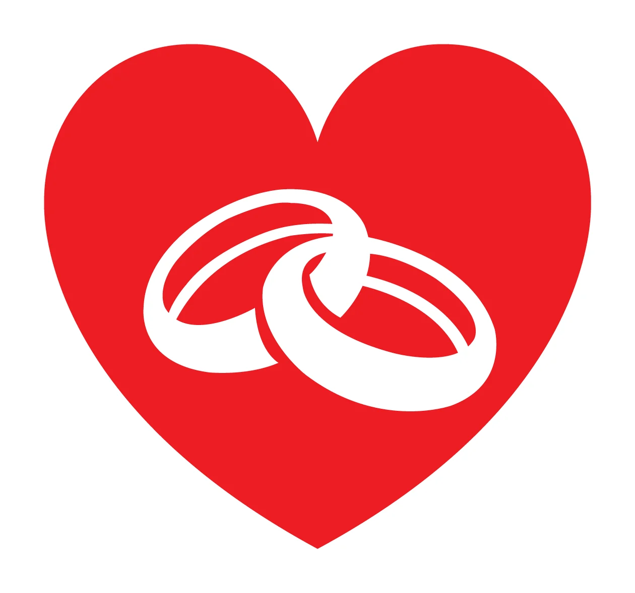 Rings Heart And With Circles Icon