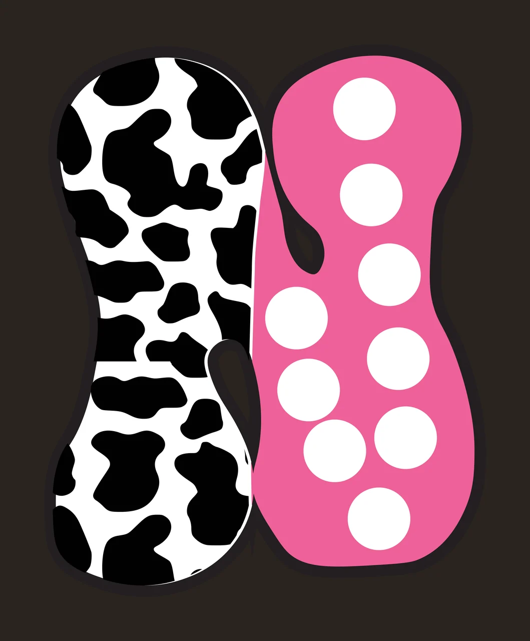 Half Cow Bright Font Dalmatian Race Doodle Leopard Character 06 racing contrast preview thumbnail
