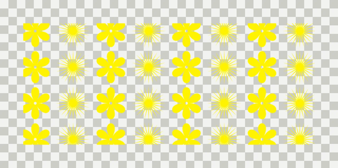 Can Glass Wrap Geometric Floral And Sunburst Pattern repeating transparency and detail preview thumbnail