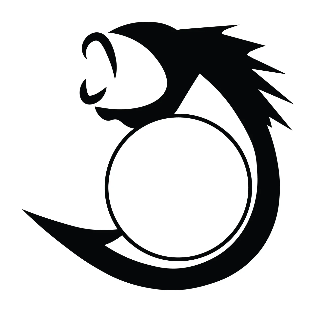 Fishing Hunting Monogram Character 01 fisherman angler Variation