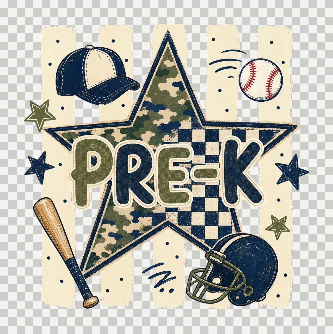 Star Camo Boys School Grade Series bundle 01 transparency and detail preview thumbnail