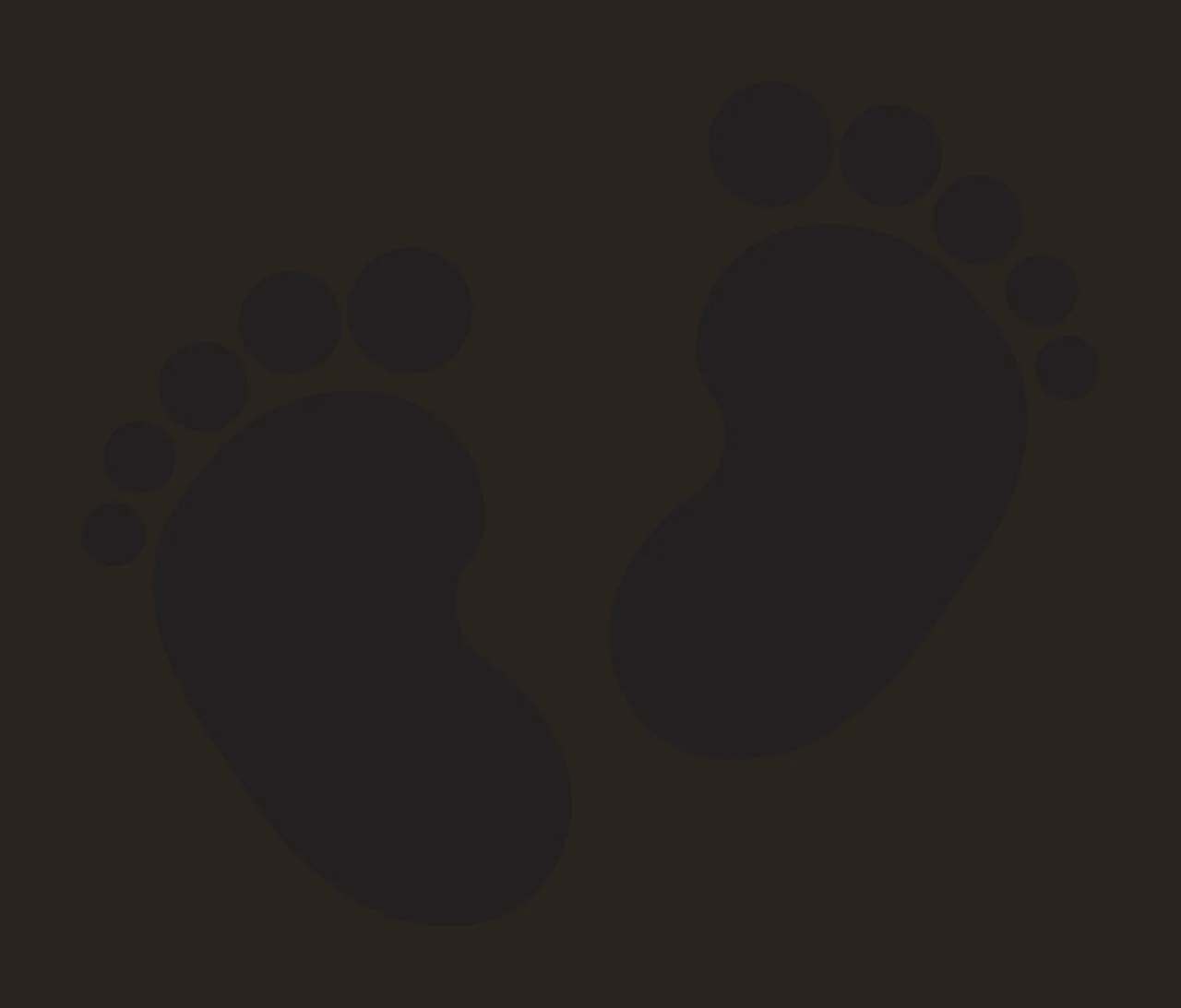 Feet Pair Of Baby Footprints Black Graphic white silhouette contrast preview thumbnail