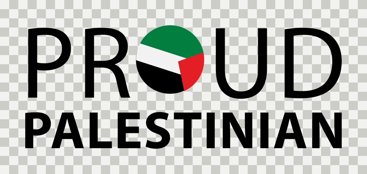 Proud Palestinian Text With Black Dot circle minimalist graphic transparency and detail preview thumbnail