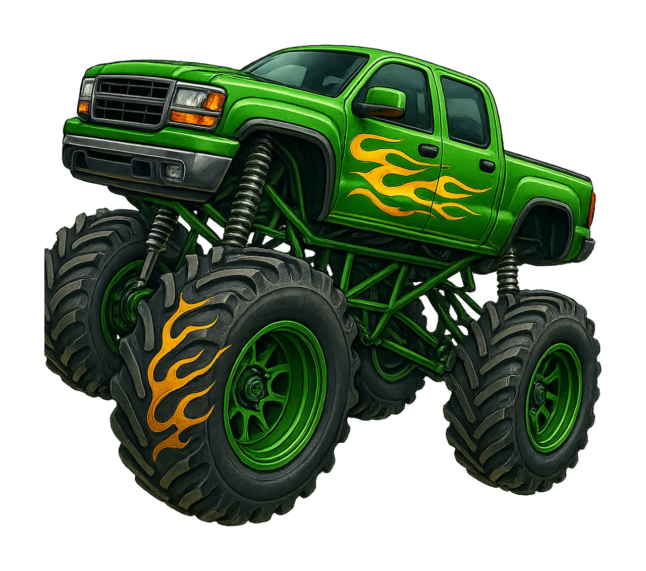 Monster Truck Sublimation Design Western Truck Monster