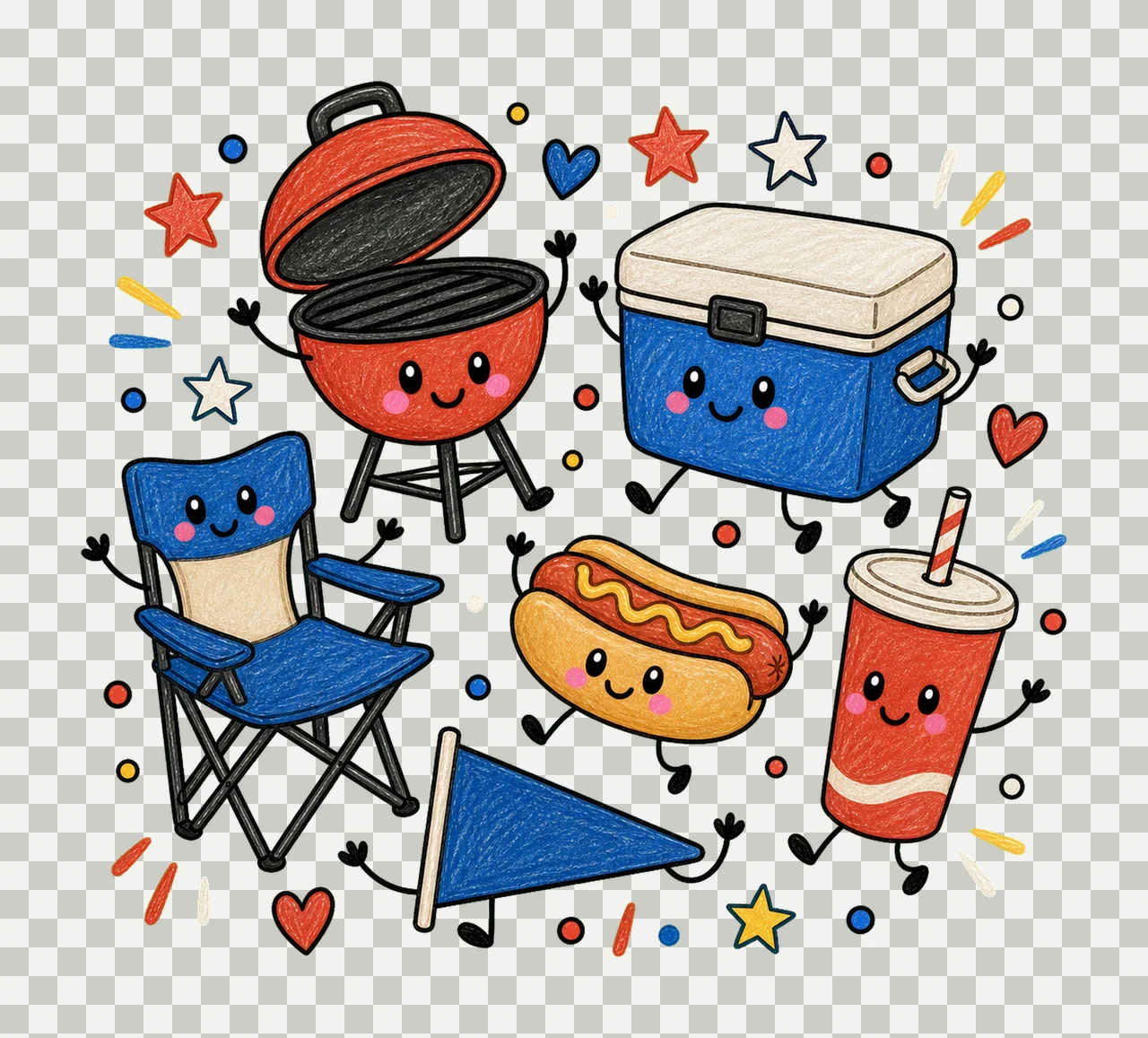 tailgate 04 cozy crayon sublimation instant shirt design transparency and detail preview thumbnail