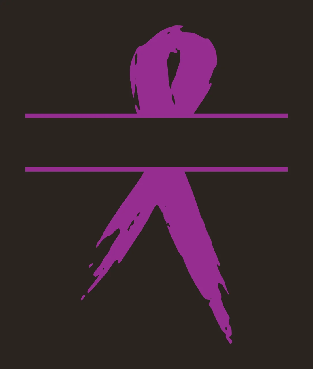 Ribbon With Band And Awareness In Black contrast preview thumbnail