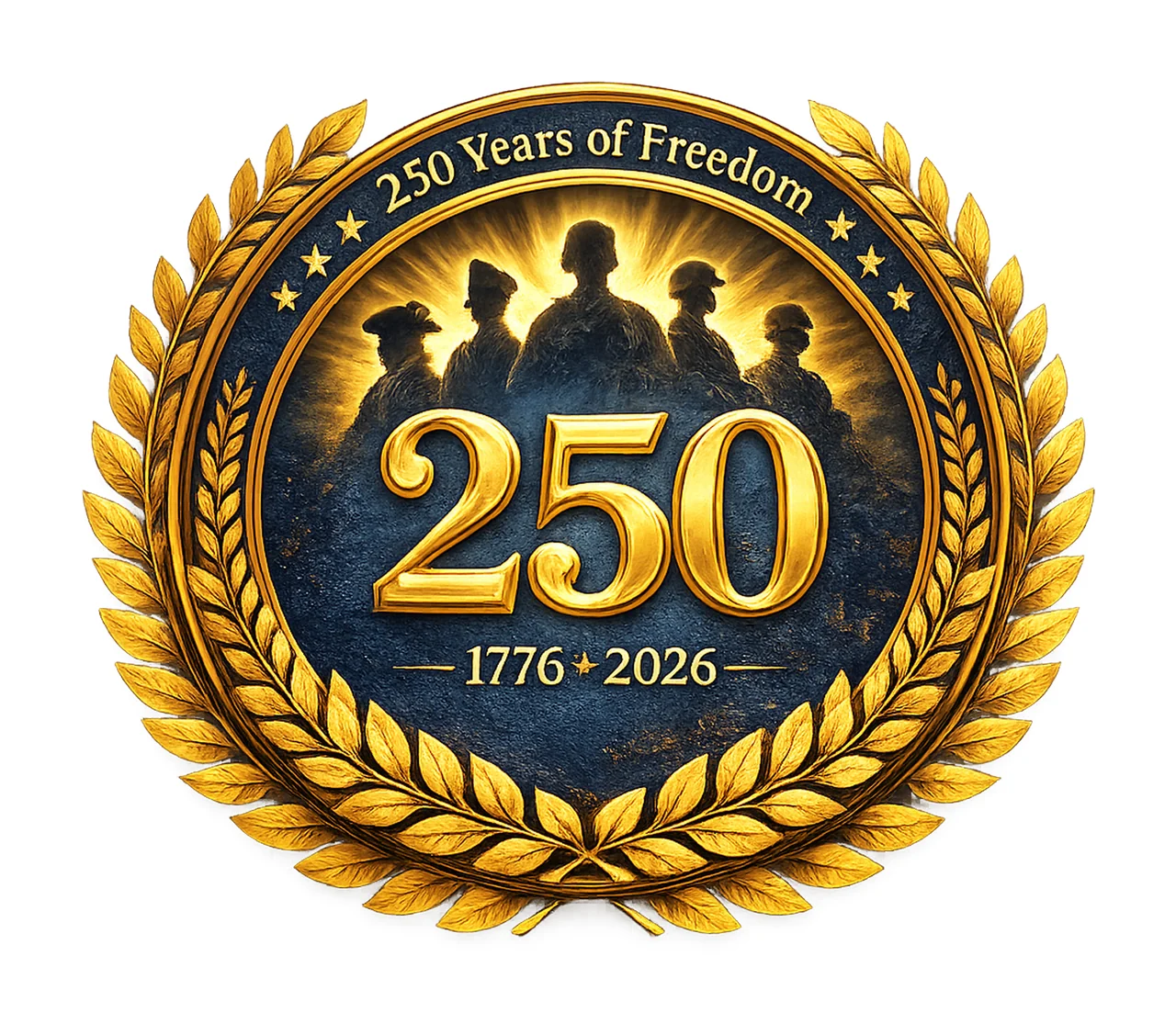 USA 250th Anniversary Metal Badge Design Patriotic Emblem