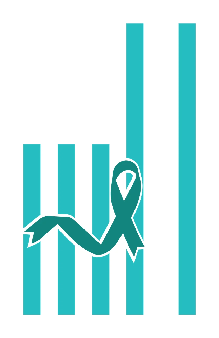 Ovarian Cancer awareness ribbon survivor hope support Variation