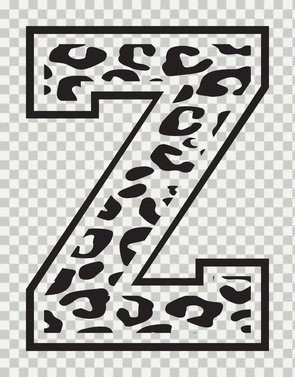 Can Glass Wrap Z Letter Pattern Overlay transparency and detail preview thumbnail