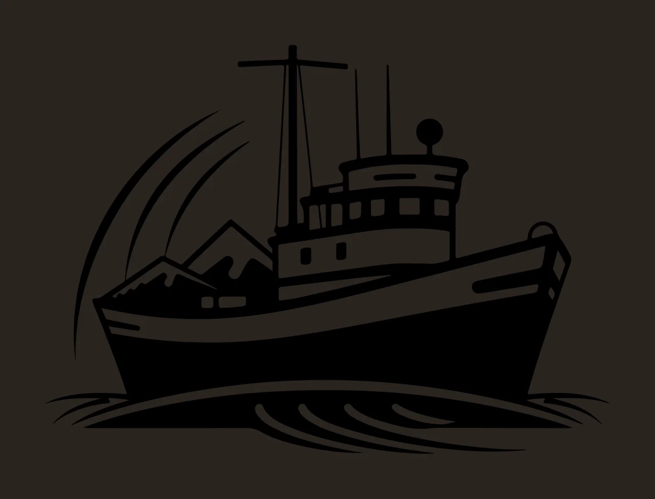 Ship Black And White Boat Illustration sailing mast mountains contrast preview thumbnail