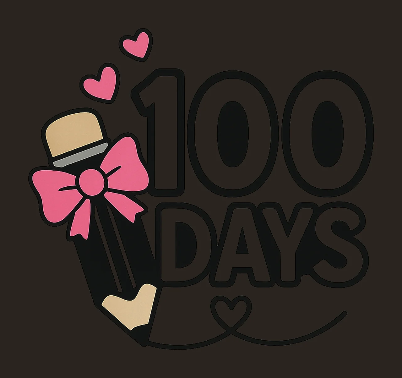 100 Days of School 100th Day Girls Shirt Design Teacher contrast preview thumbnail