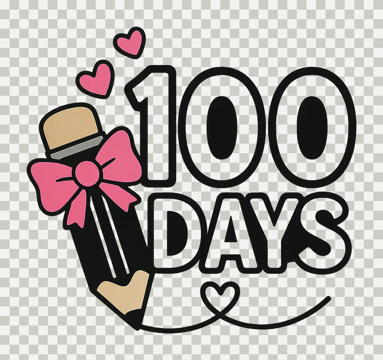 100 Days of School 100th Day Girls Shirt Design Teacher transparency and detail preview thumbnail