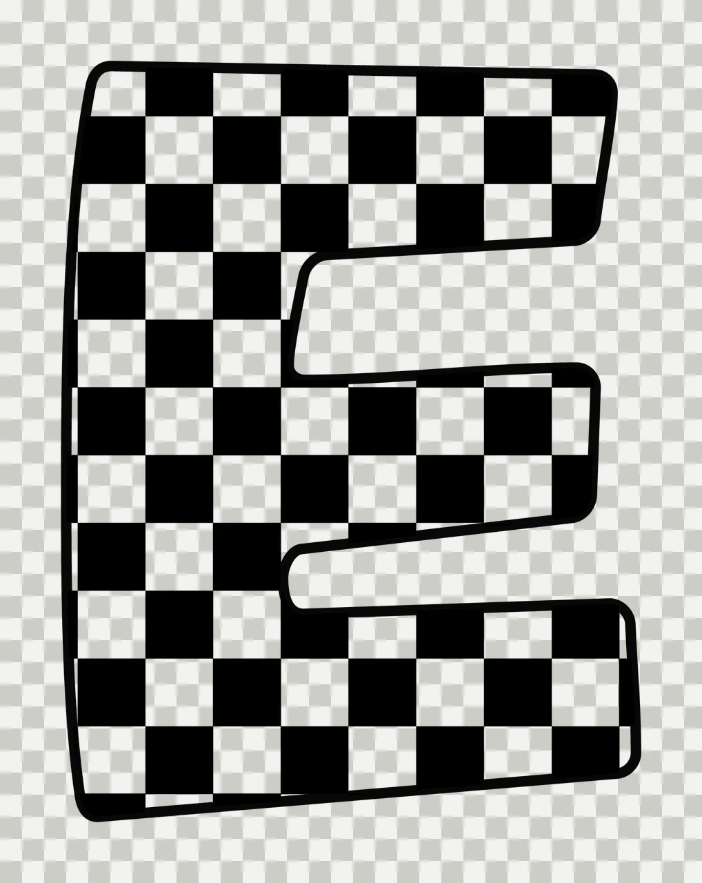 Can Glass Wrap E Letter With Monochrome transparency and detail preview thumbnail