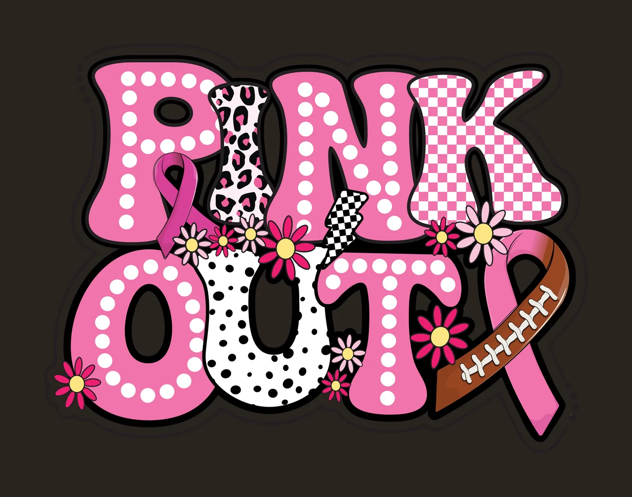 In Bold Bubble Font Word Design decorative lettering letters contrast preview thumbnail