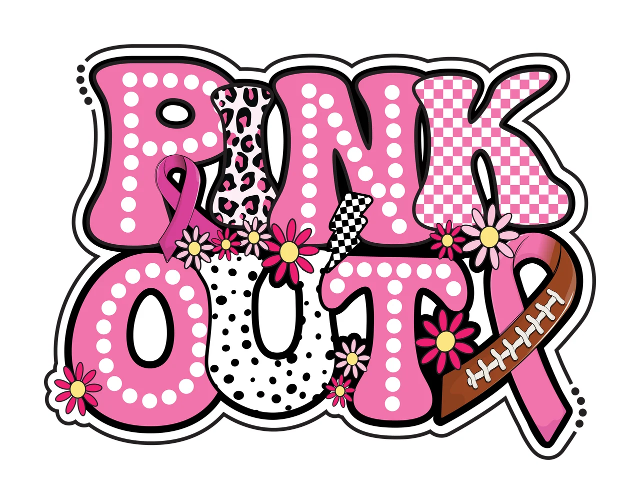 In Bold Bubble Font Word Design decorative lettering letters