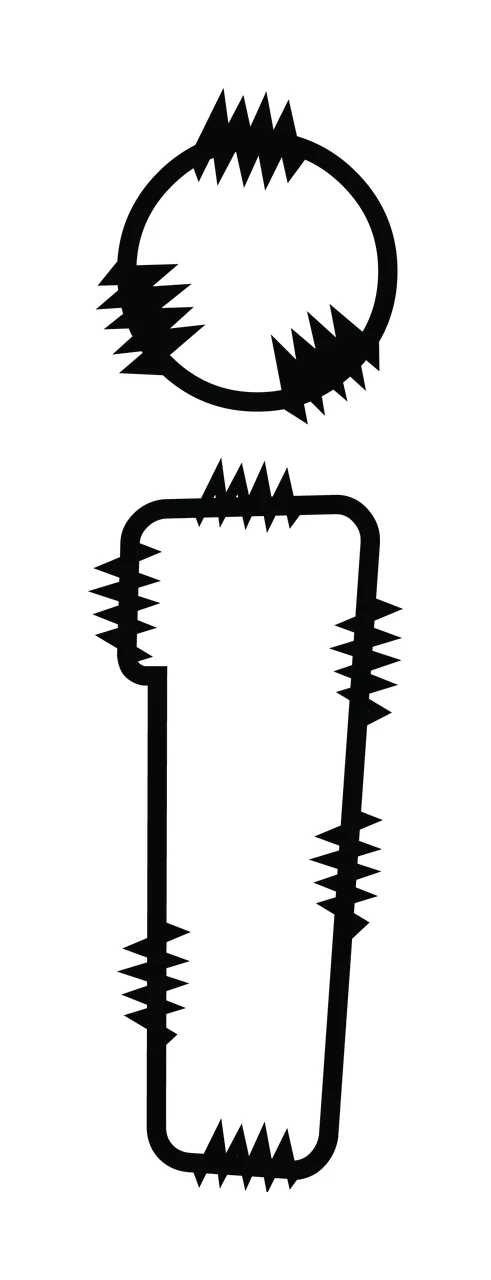Letters Doodle Character 33 hand drawn sketch whimsical scalable