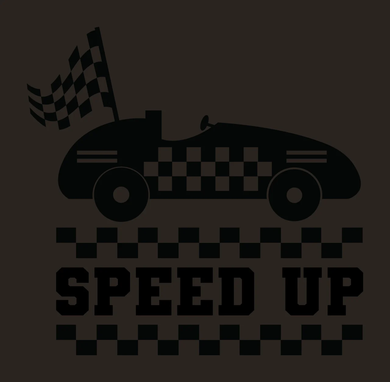 Can Glass Wrap Speed Up Checkered Racing Car contrast preview thumbnail