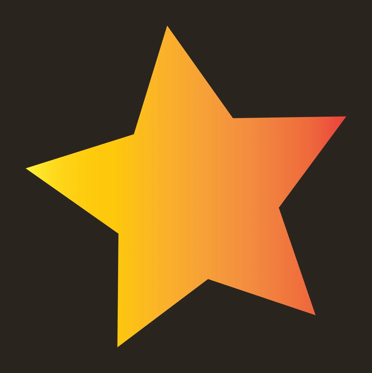 Five Pointed Black Star Shape flat icon symbol 5 F16 space big Space contrast preview thumbnail