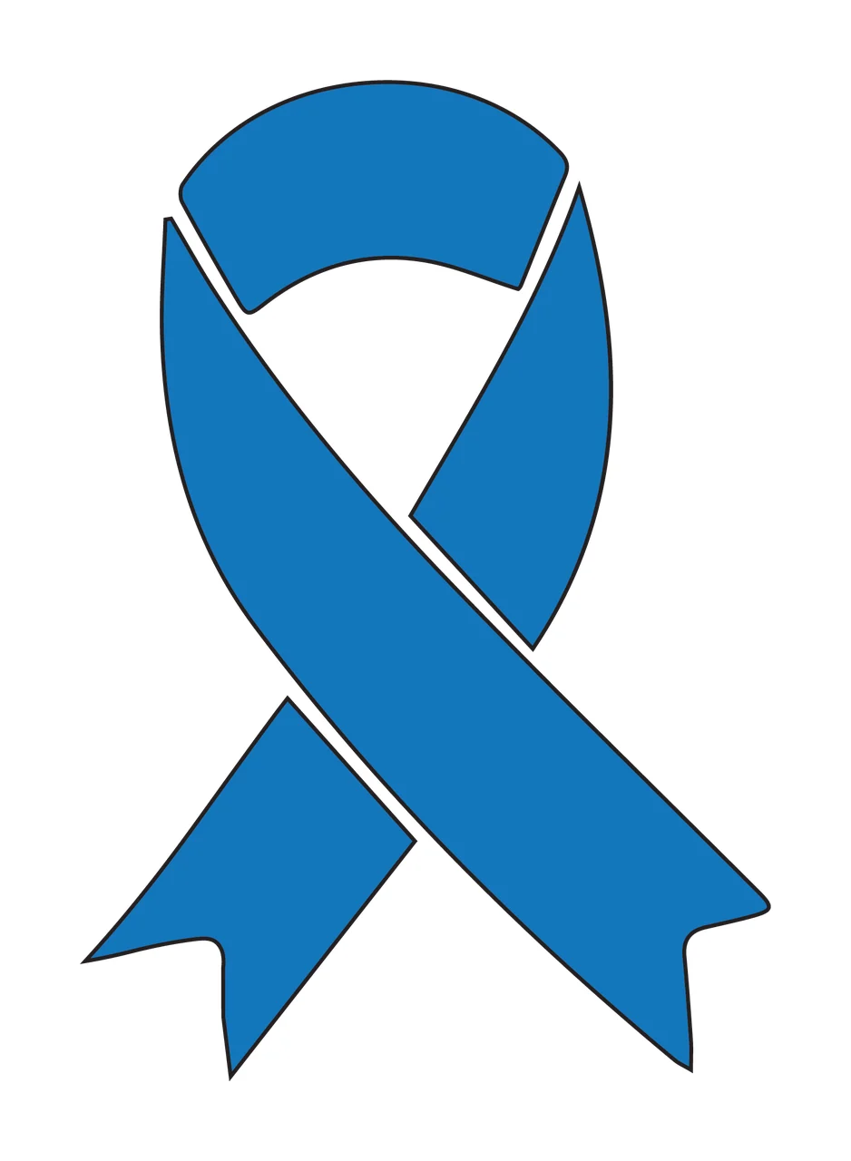 Ribbon Black Awareness Icon On A Solid White loop flat graphic