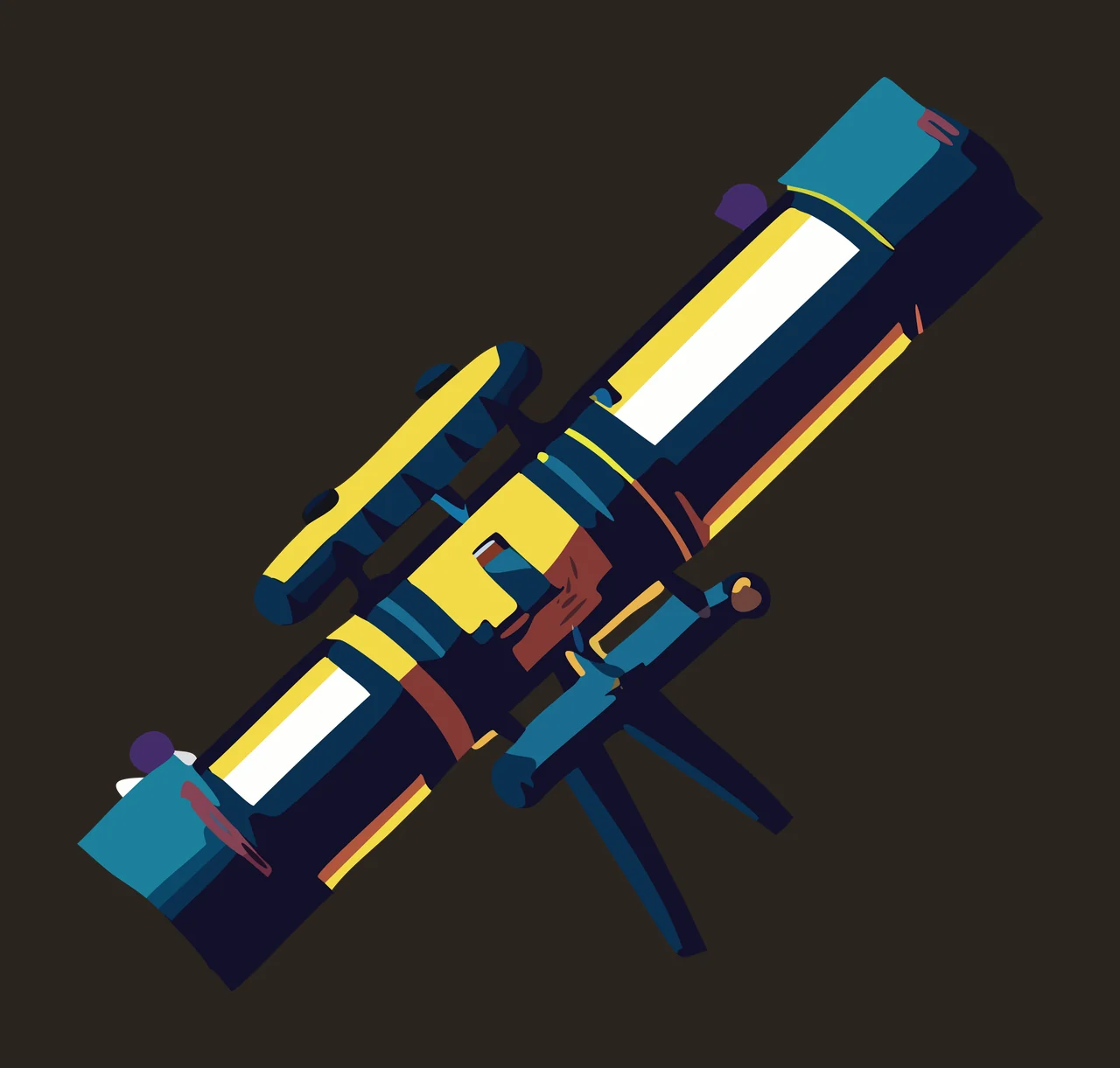 Telescope On Tripod Silhouette stationary black white astronomy contrast preview thumbnail