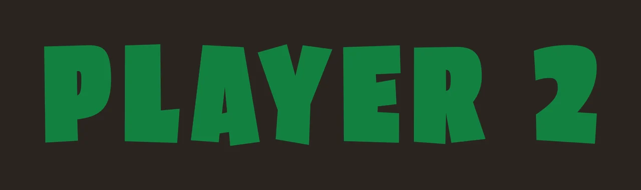 Player 2 Bold Black Sans Serif Text Reading letters numbers contrast preview thumbnail
