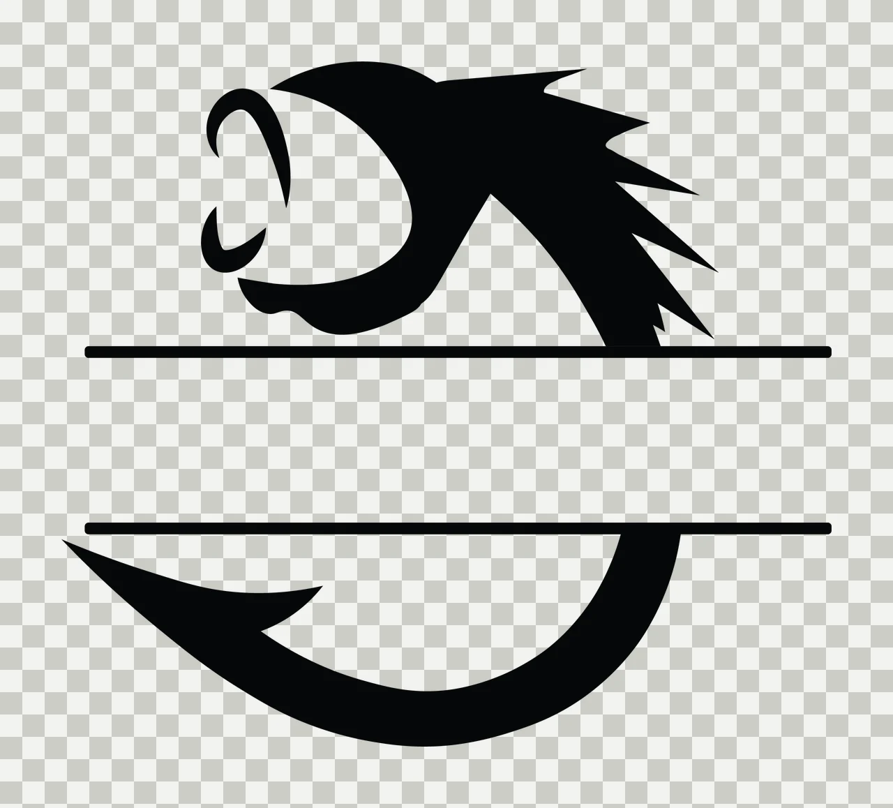 Fishing Hunting Monogram Character 02 fisherman angler Variation transparency and detail preview thumbnail