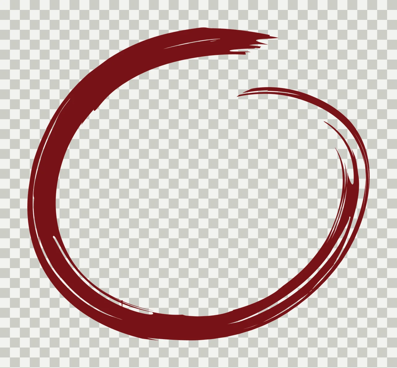 Brush Rough Black Ink Circle marking stroke hand drawn white transparency and detail preview thumbnail