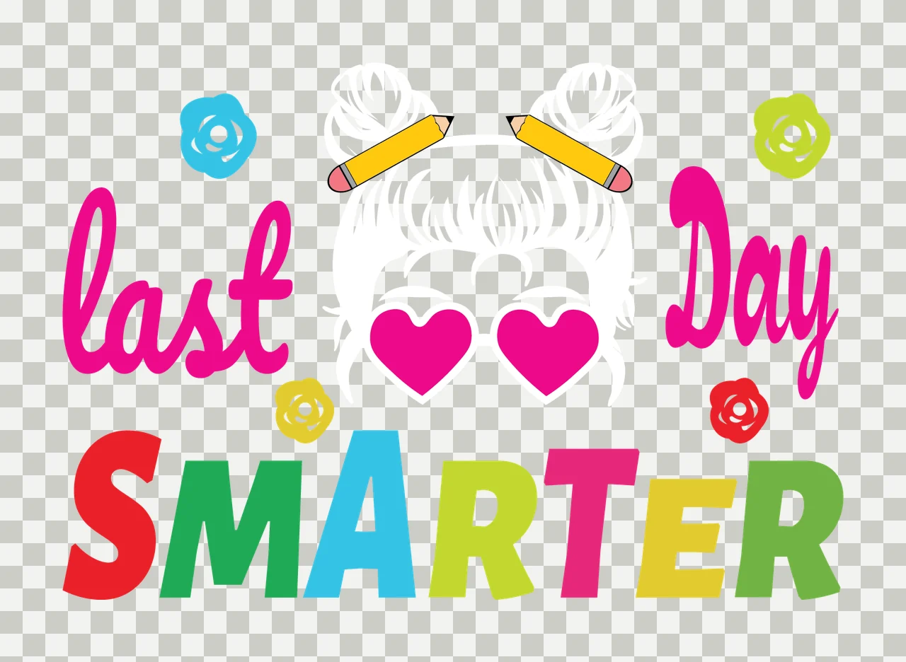 Last Day Smarter Text Design with illustration encouraging transparency and detail preview thumbnail