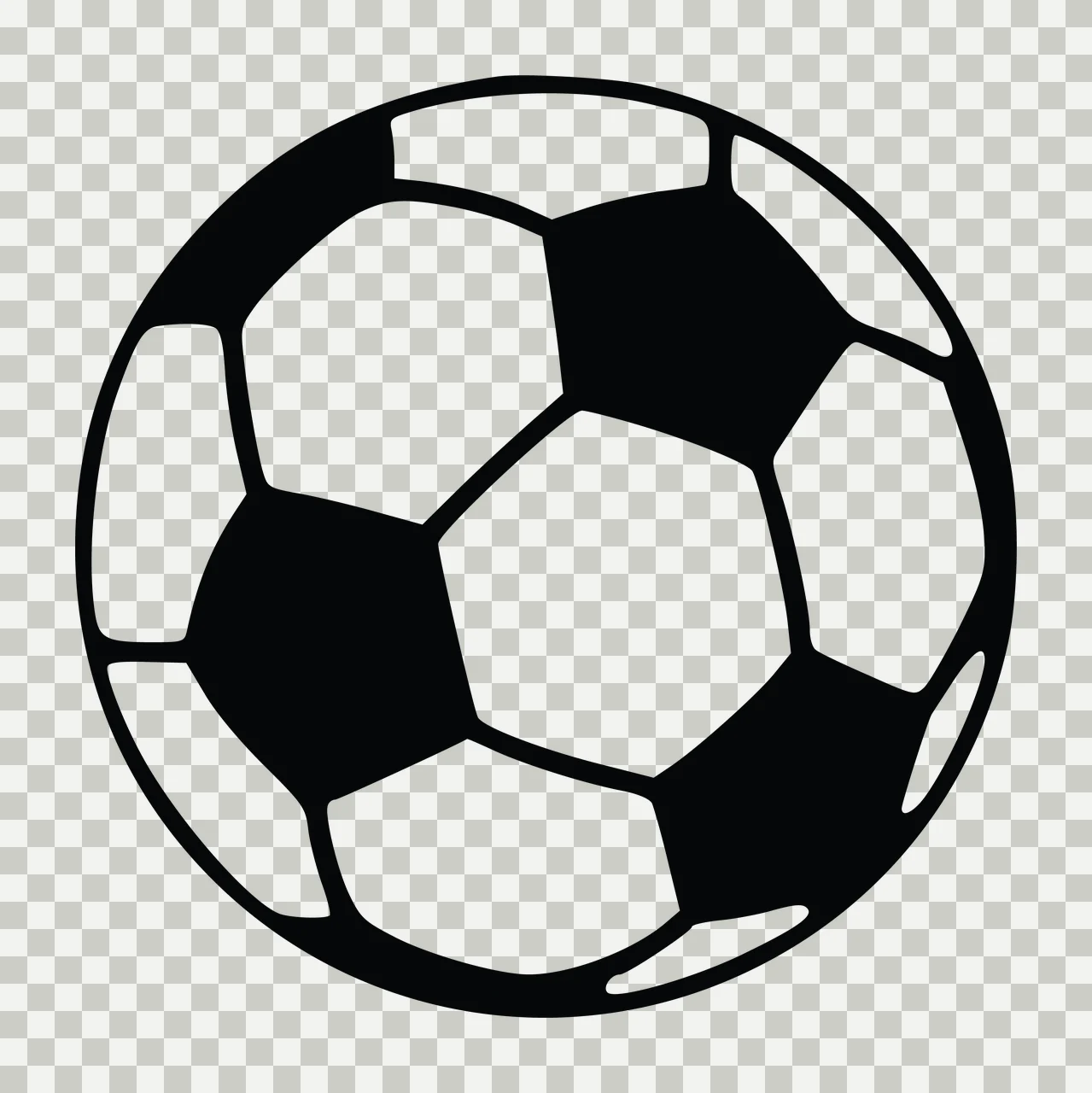 Soccer Simple Black And White Graphic ball plain sport 1 F16 big NAME transparency and detail preview thumbnail