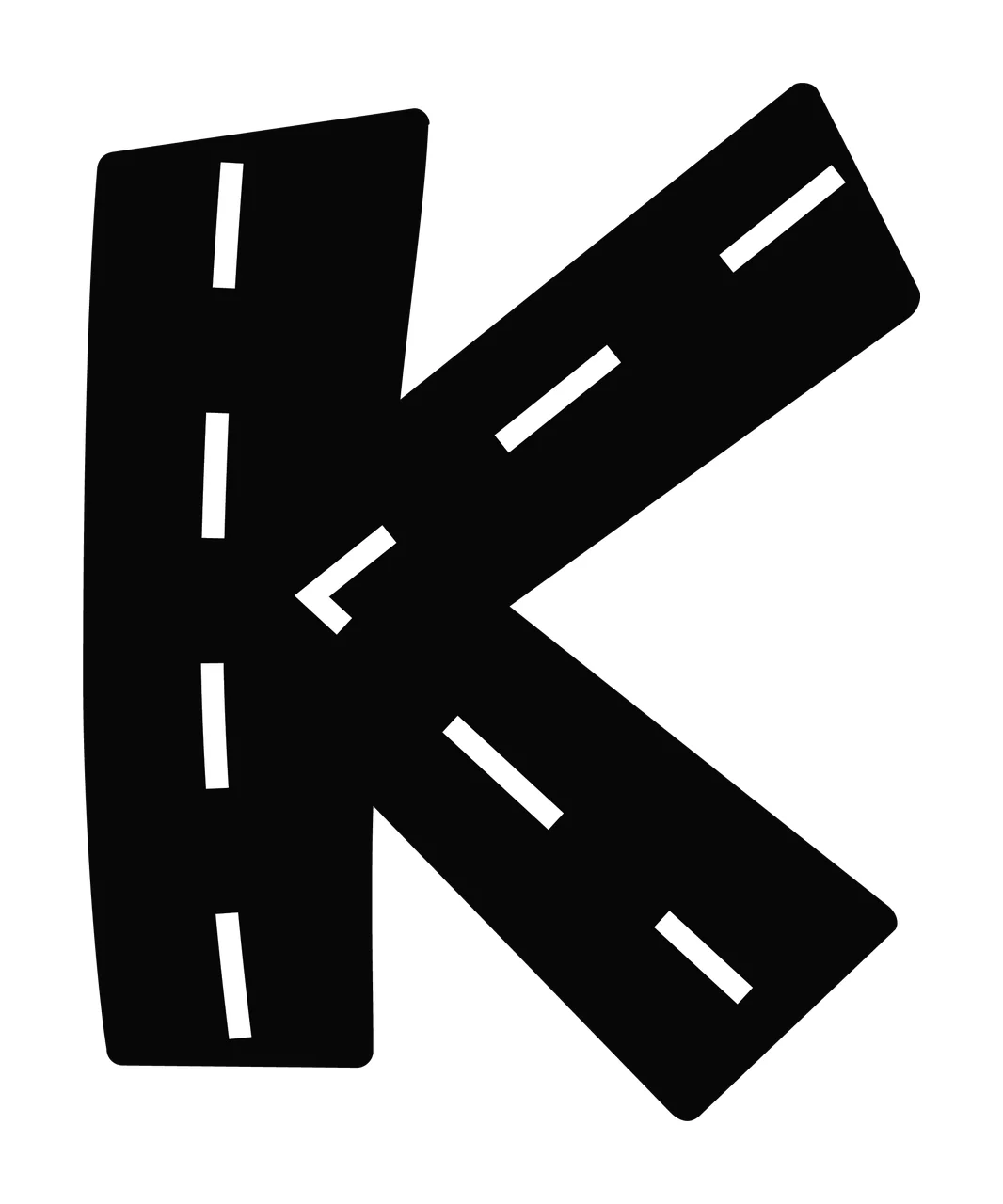 Race Track Font Character 01 racing checkered flag speedway