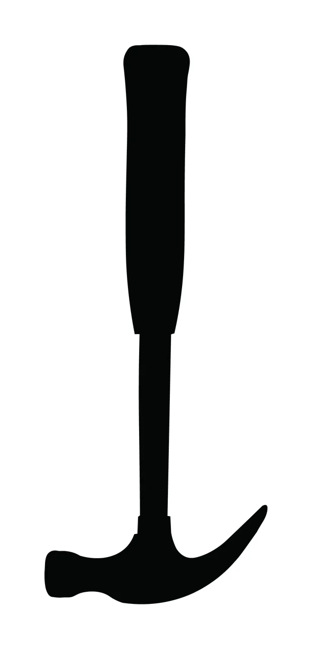 Can Glass Wrap Black Claw Hammer Silhouette Tool