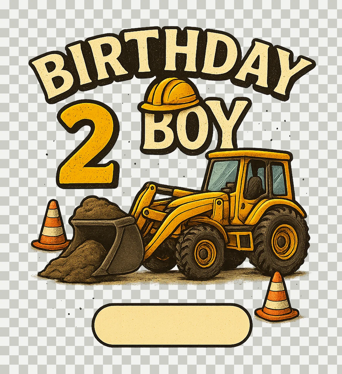 Construction Birthday Boy Dump Truck Crew Tee Design Kids transparency and detail preview thumbnail