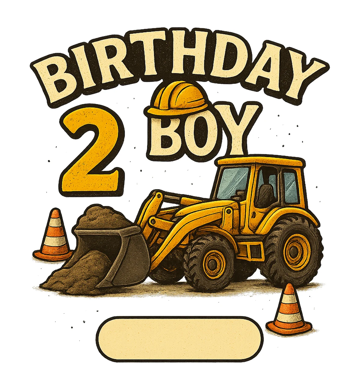 Construction Birthday Boy Dump Truck Crew Tee Design Kids