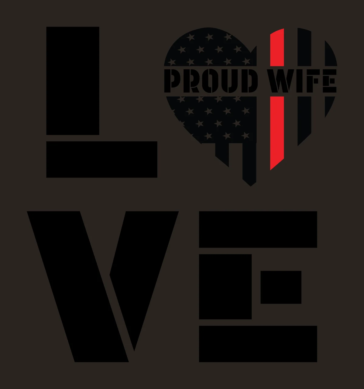 Can Glass Wrap Heart With Flag And Typography contrast preview thumbnail