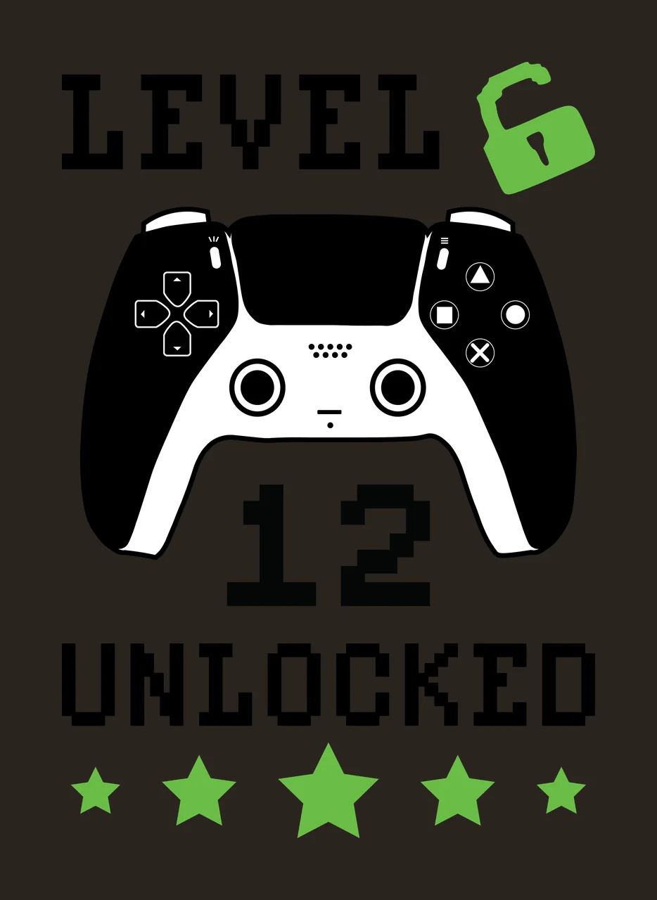 Level 6 12 Unlocked Game Controller unlocking padlock stars contrast preview thumbnail