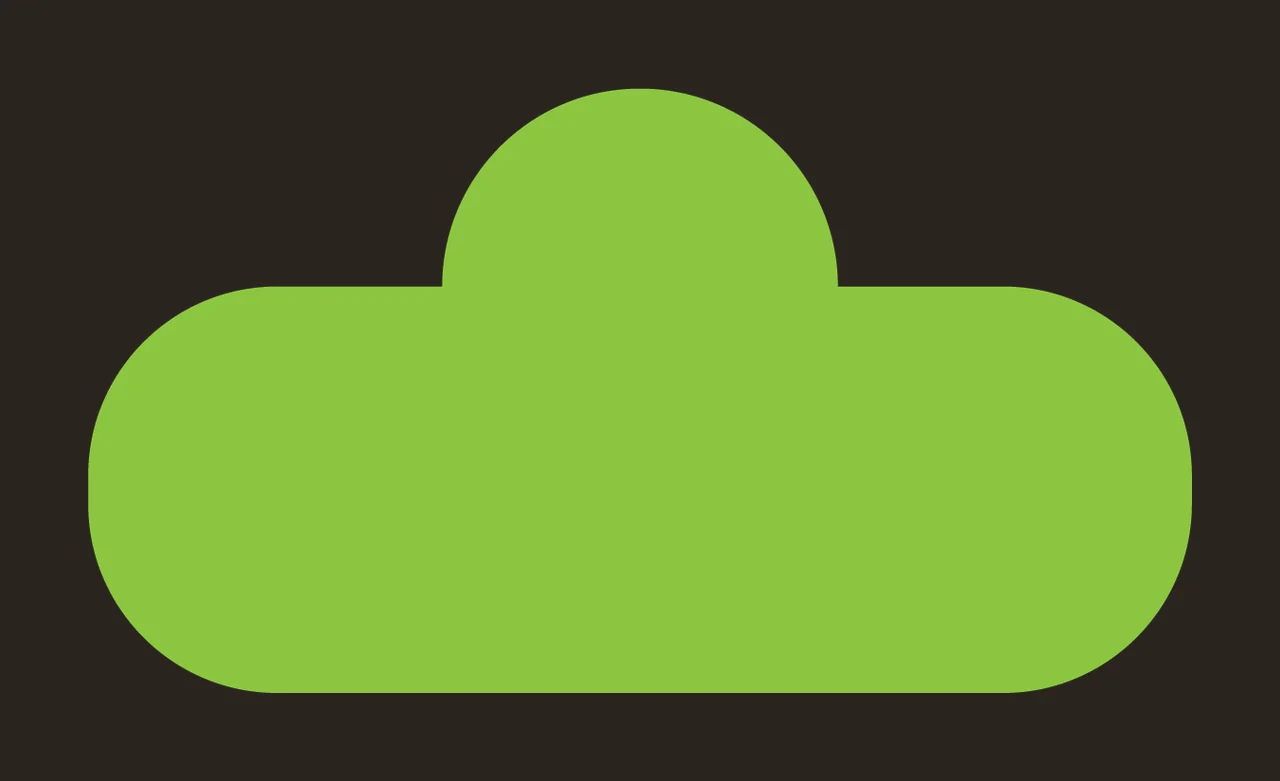 Solid Black Rounded Shape With A Semi Circular rectangle semicircle contrast preview thumbnail