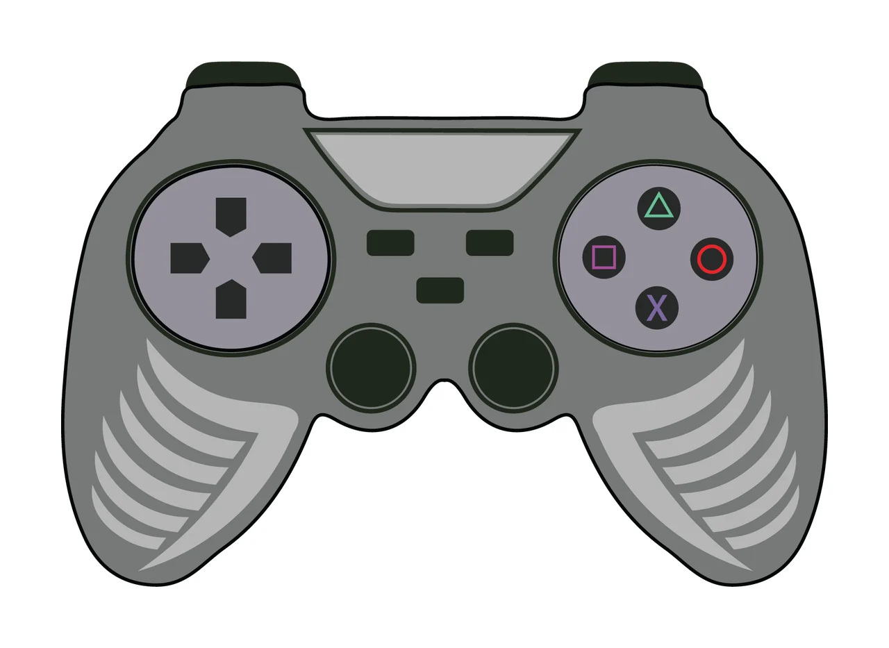 Controller Black Silhouette Game Shape joystick gamepad electronic