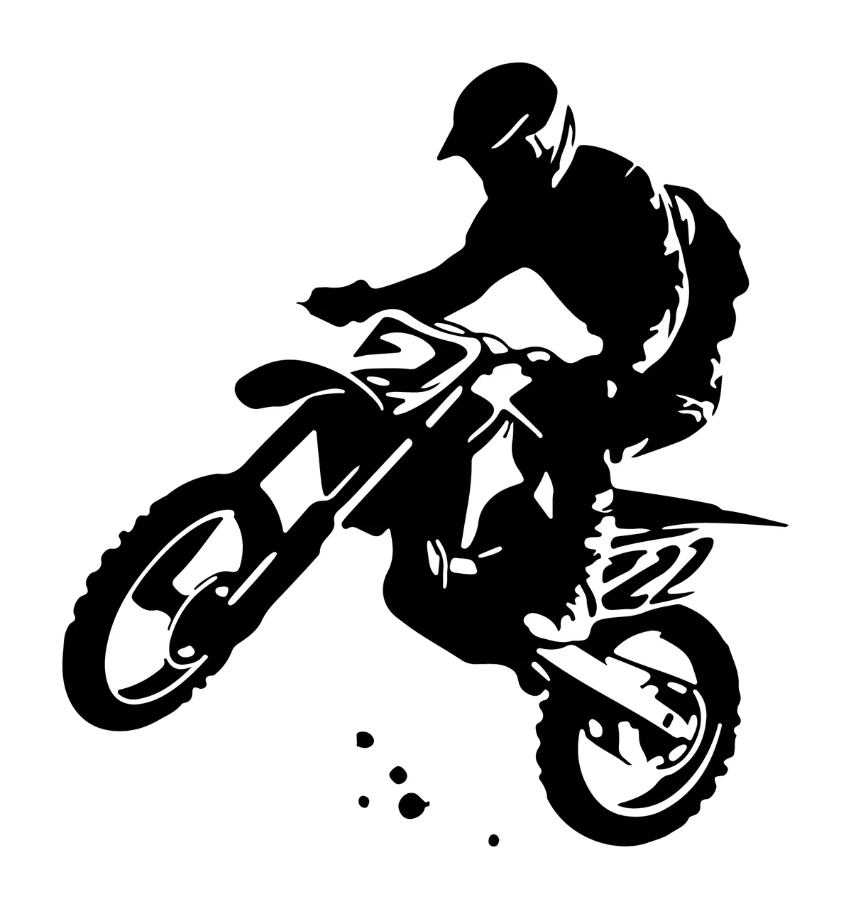 Can Glass Wrap Motorcyclist Jumping With Motorcycle