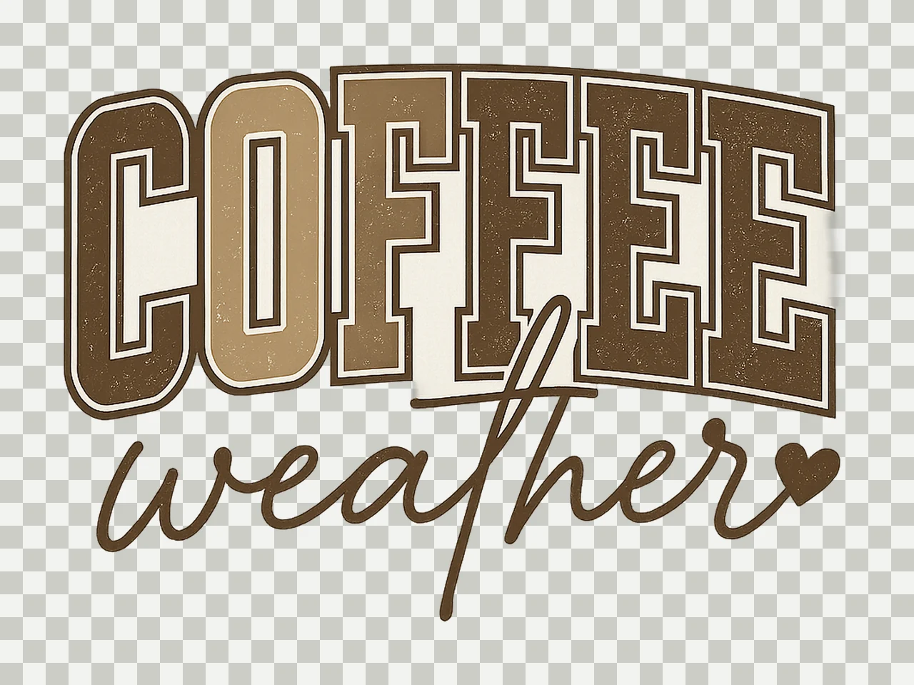 Coffee Weather Cozy Fall Sublimation Design Trendy Winter transparency and detail preview thumbnail