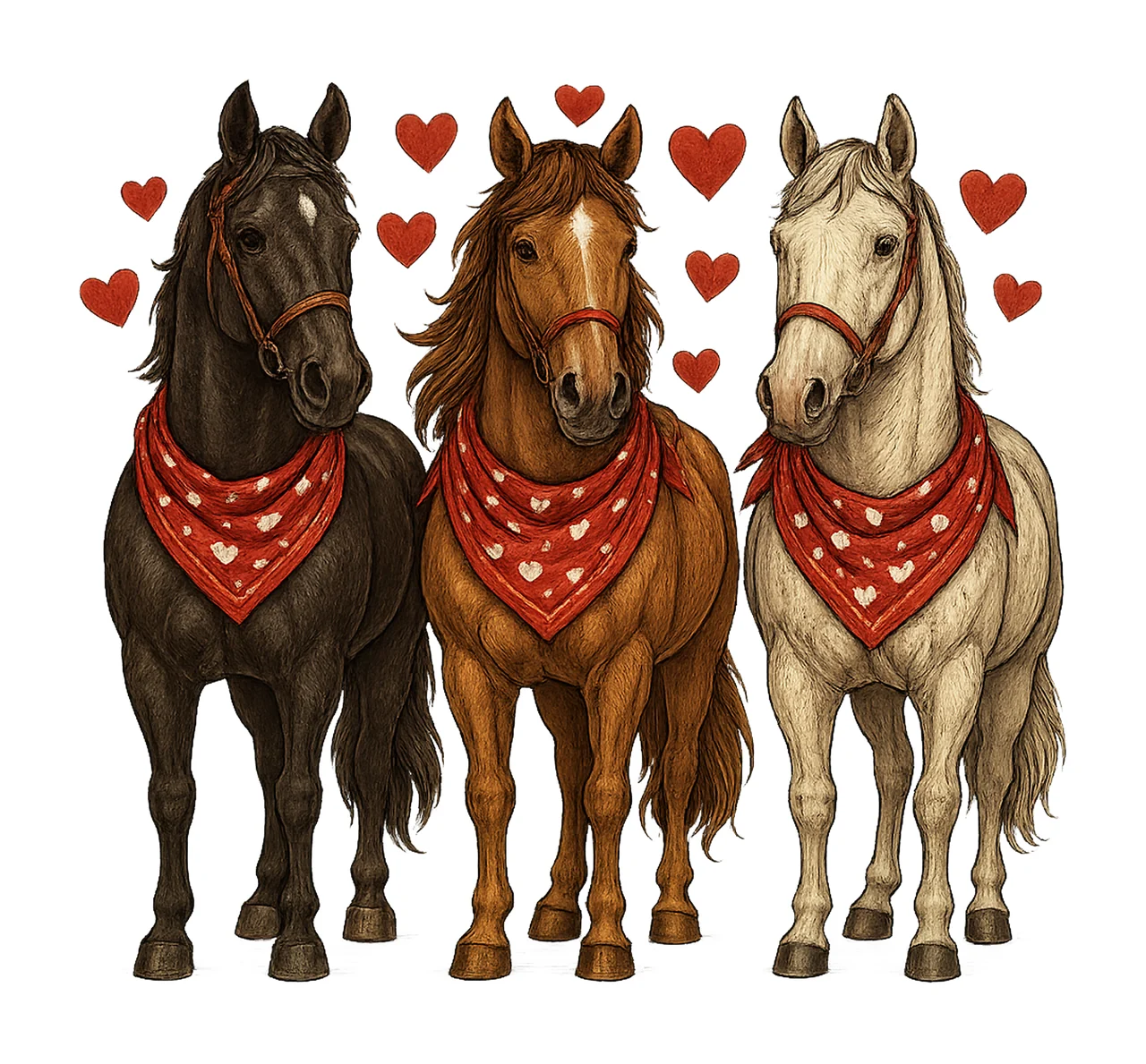 Valentine horse love design western valentine horse lover