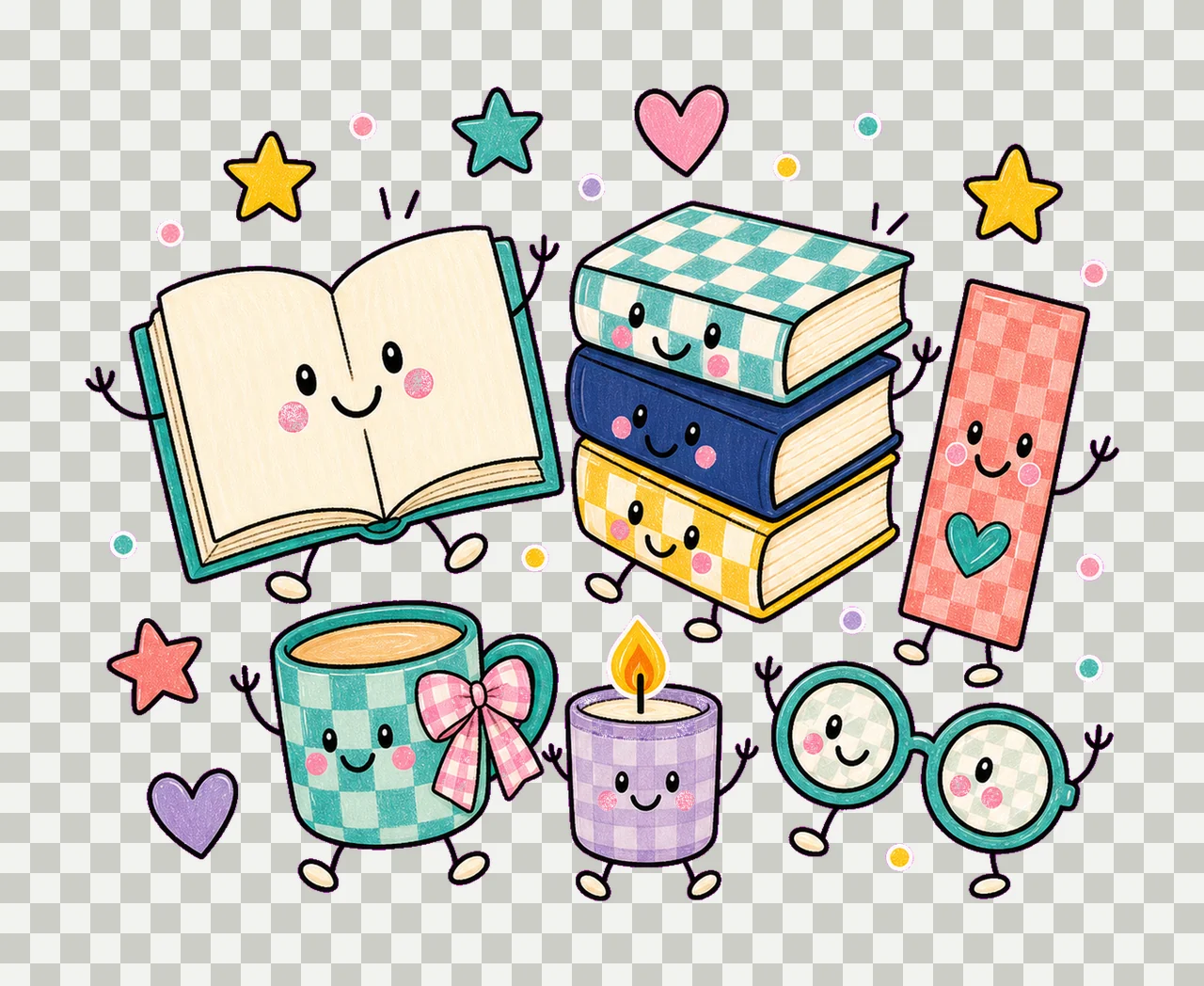 read book day 02 preppy checker sublimation instant shirt transparency and detail preview thumbnail