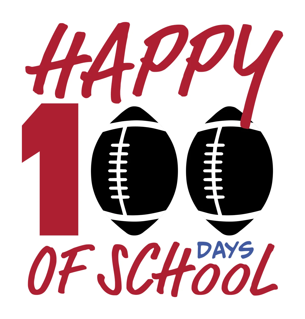 Of School Typography balloons black white celebration numbers