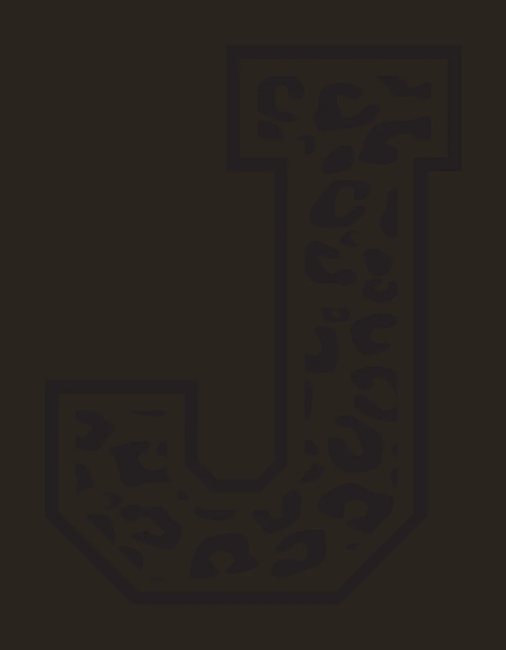 Can Glass Wrap J Letter Leopard Print contrast preview thumbnail
