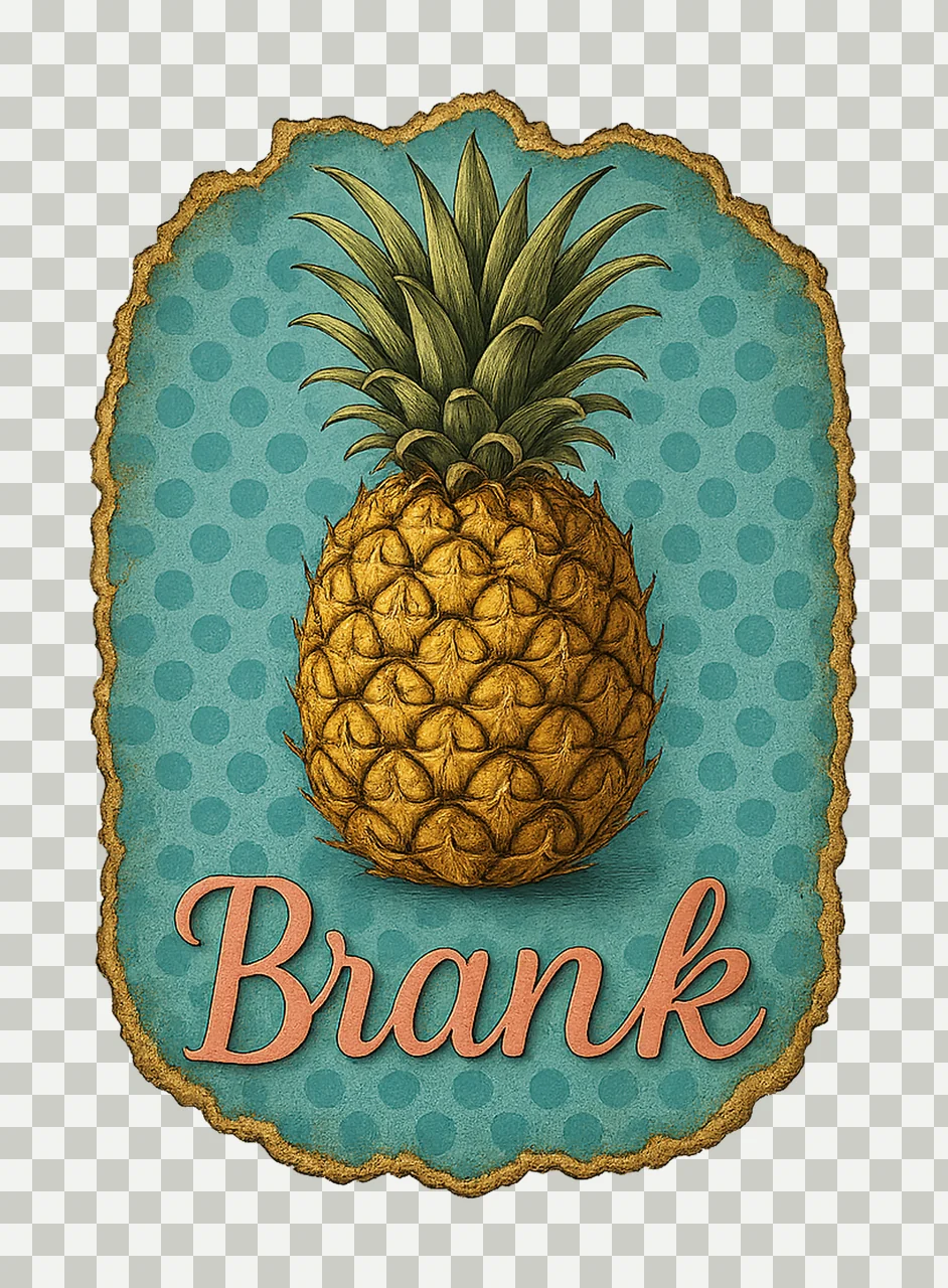 Kind of Sweet Kind of Stabby Pineapple Trendy Retro transparency and detail preview thumbnail