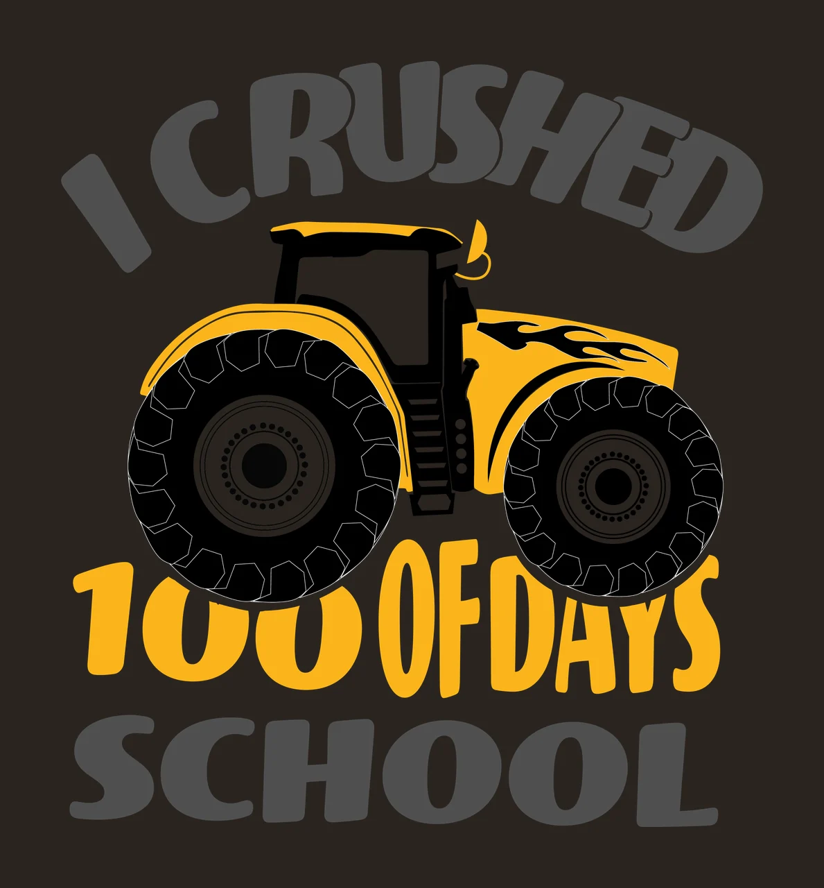 Of School Tractor display black white empty transportation contrast preview thumbnail