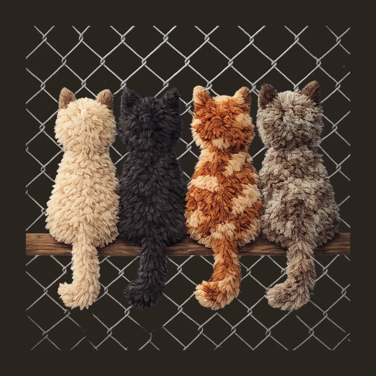 Latch Hook Yarn Crochet Cats Sublimation Design DTF Custom contrast preview thumbnail