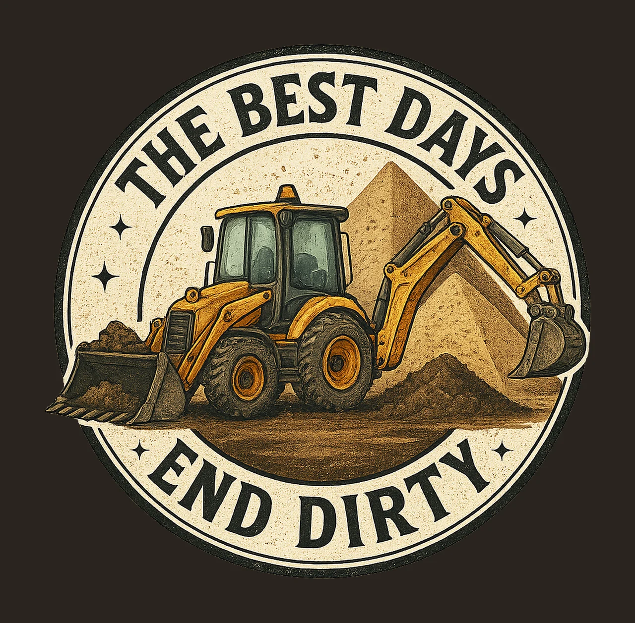 Best Days End Dirty Dirt Boy Sublimation Construction Kids contrast preview thumbnail