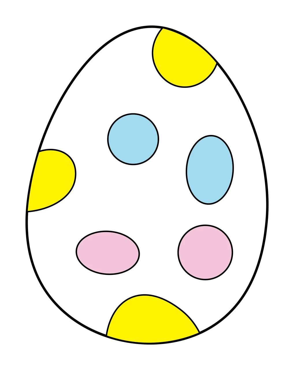 Solid Black Oval Egg Shape On A Plain Standing Minimalist silhouette