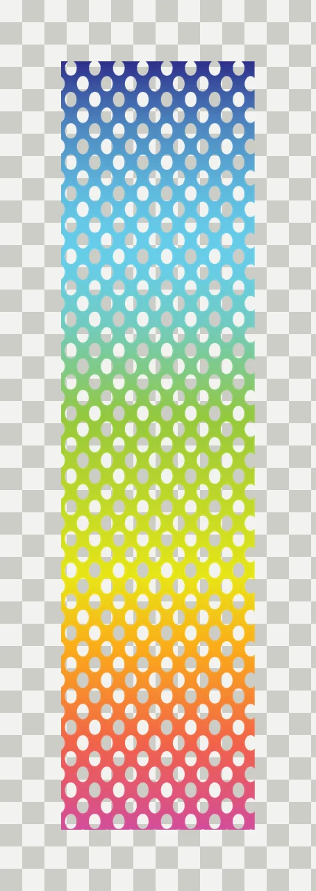 Polka dot pattern with polka dots circles rainbow gradient and vertical strip in blue cyan and green transparency and detail preview thumbnail